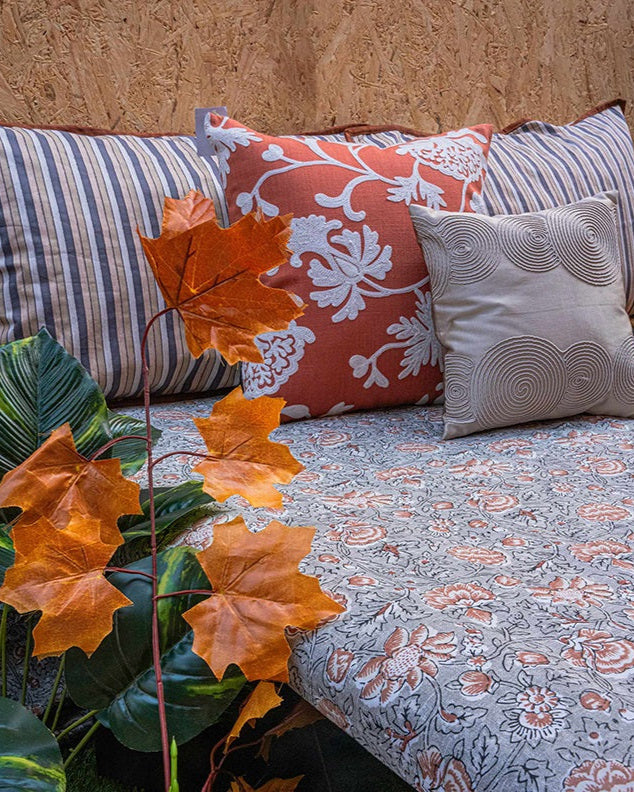 Kalamkari Cotton Bedsheet With 2 Pillow Covers