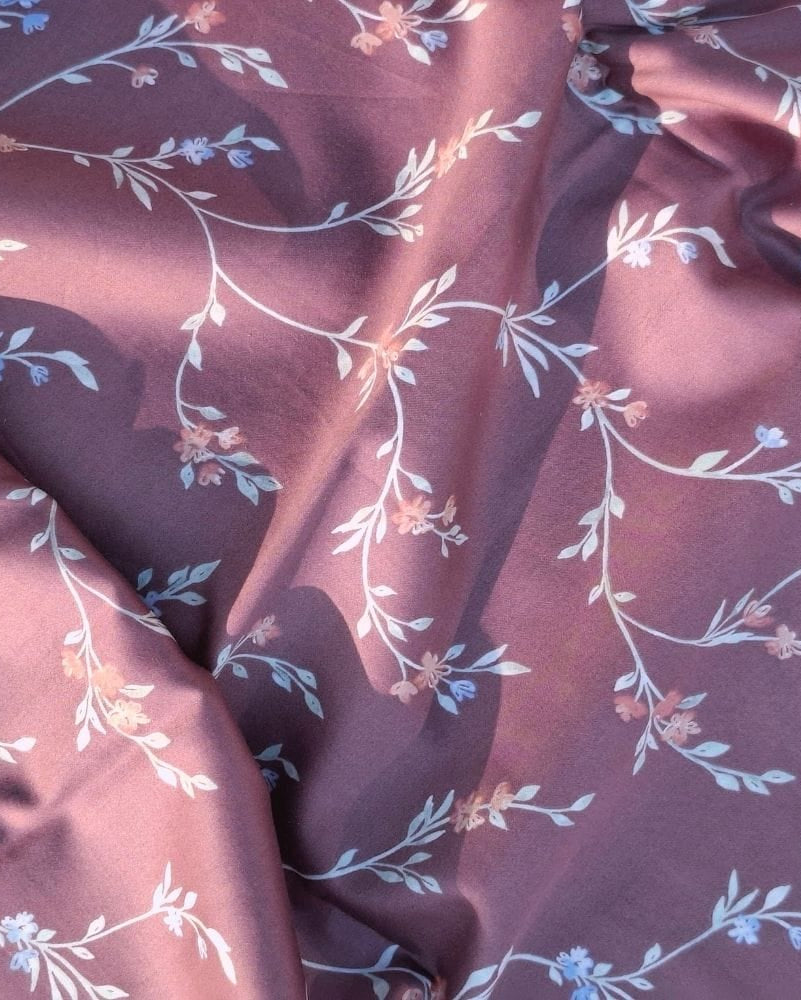 Lavender Vine Bedsheet with 2 Pillow Covers