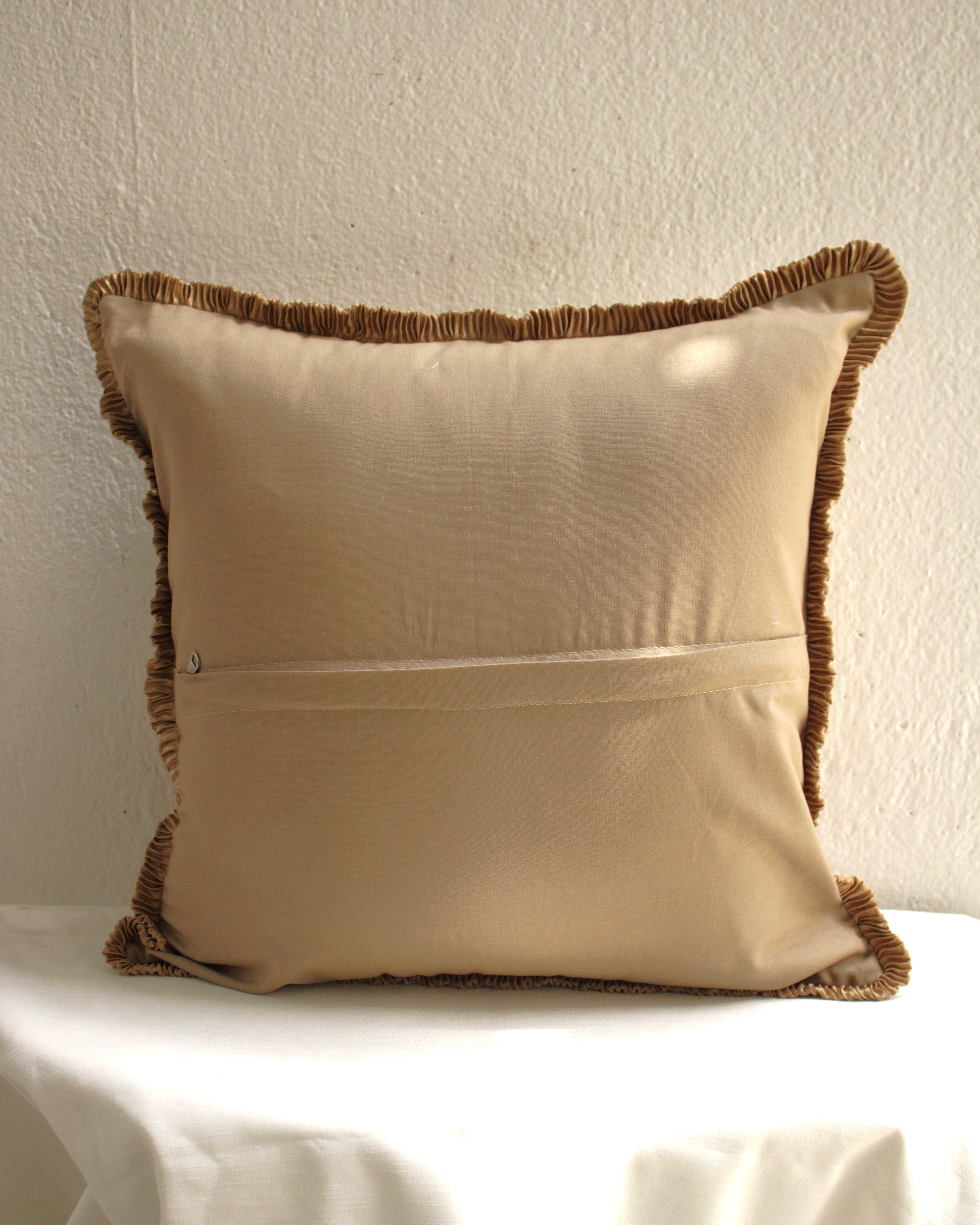 Gilded Frill Cushion