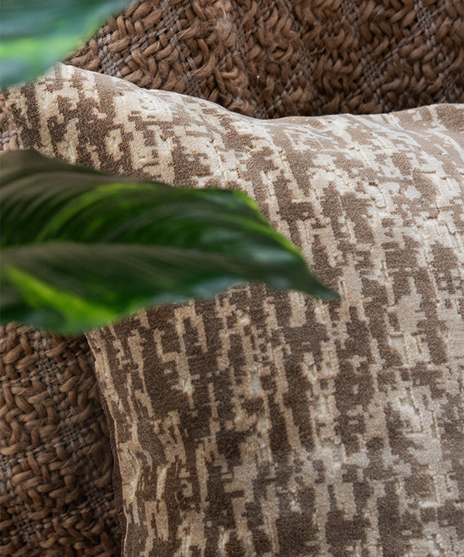 Marble Textured Velvet Cushion