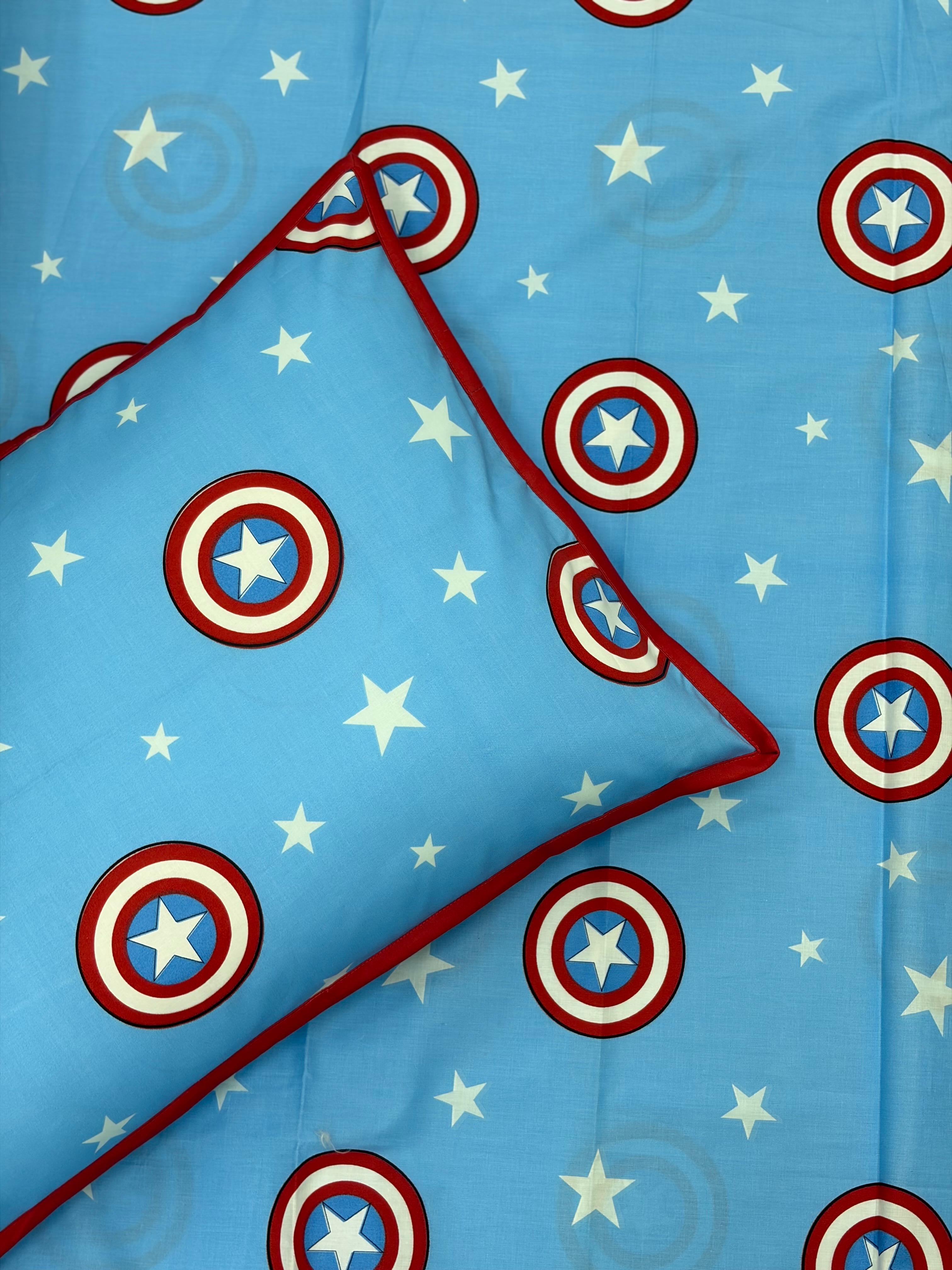 Marvel Bedsheet with 2 Pillow Covers
