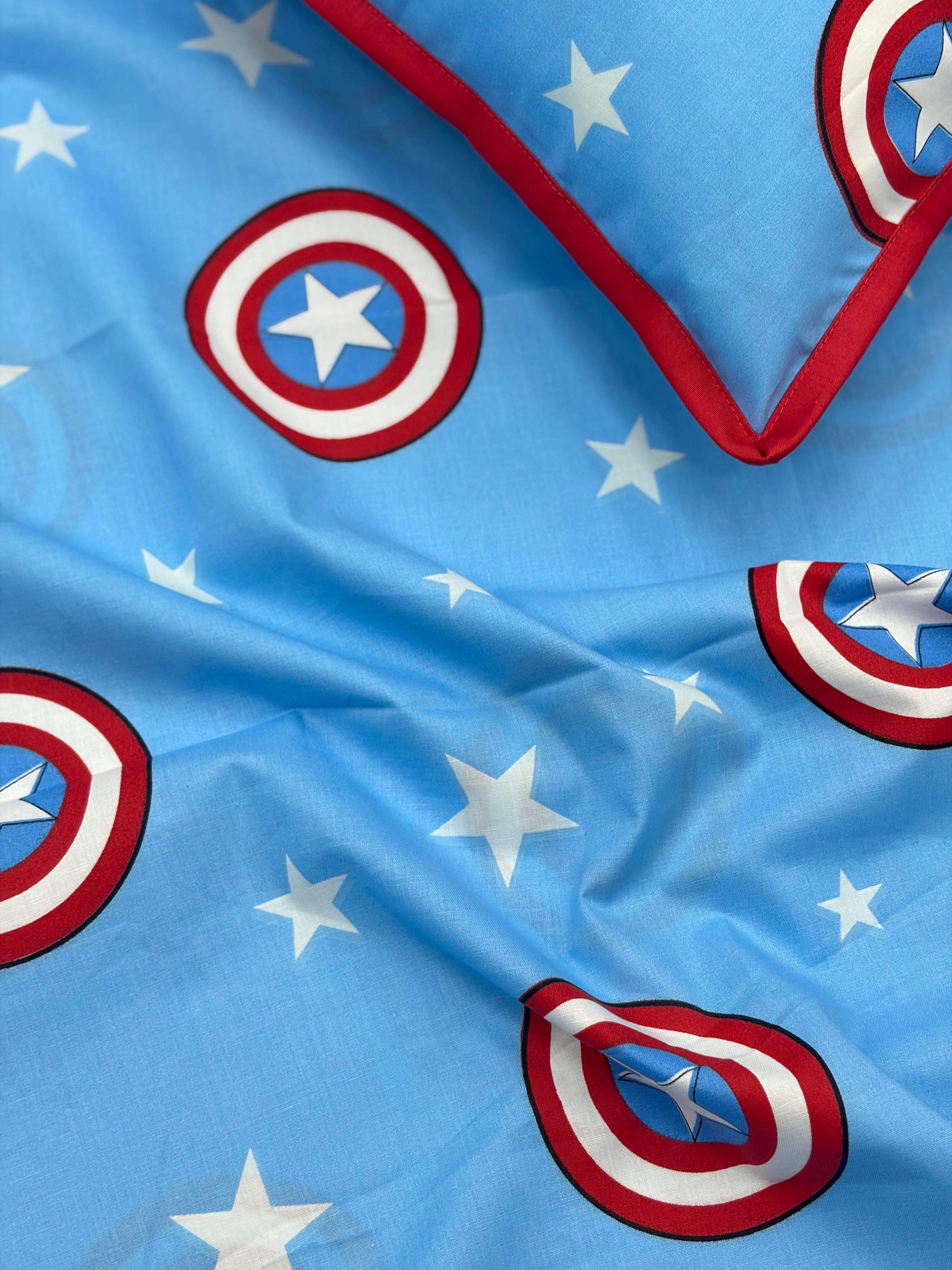 Marvel Bedsheet with 2 Pillow Covers