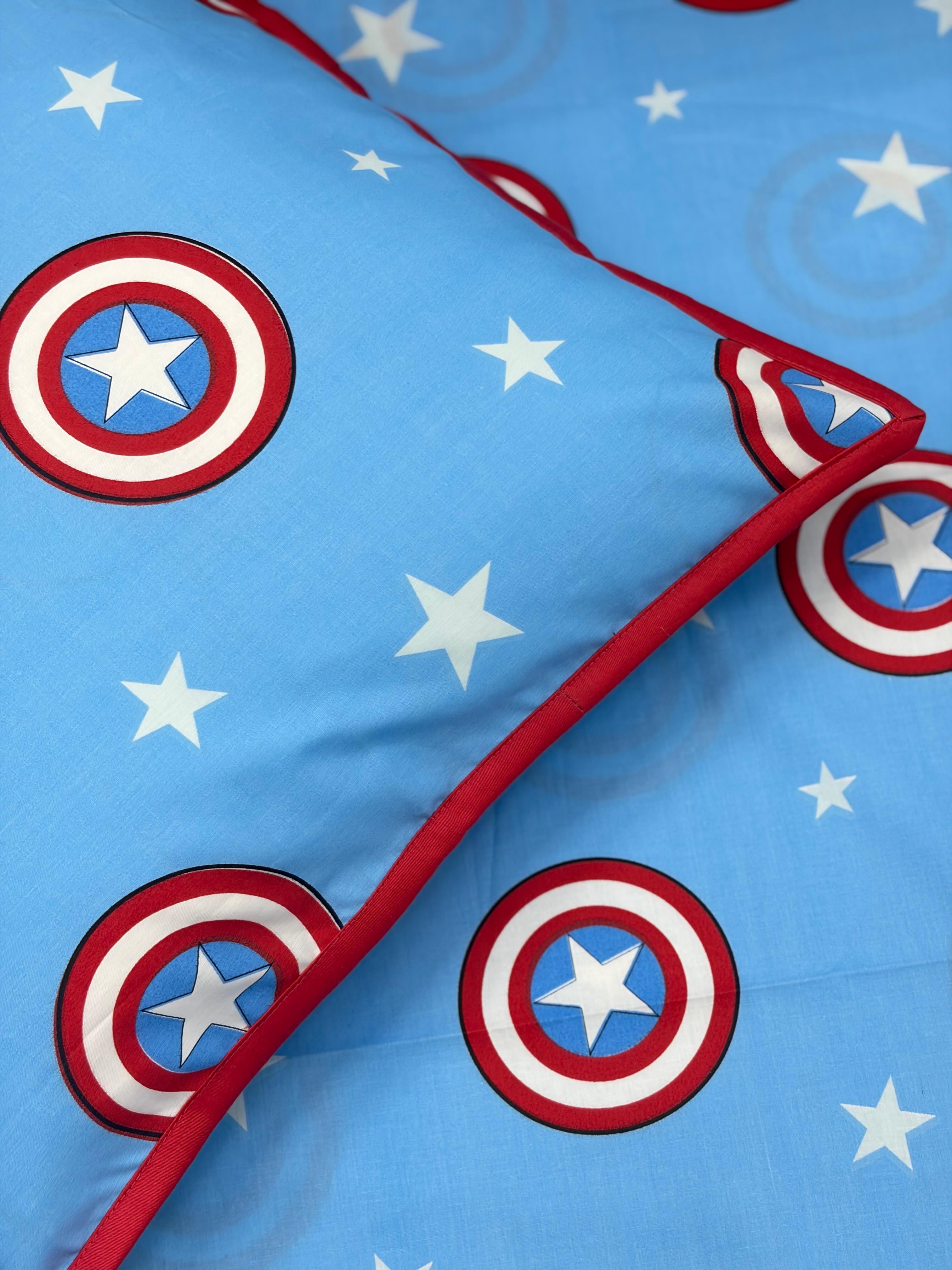 Marvel Bedsheet with 2 Pillow Covers