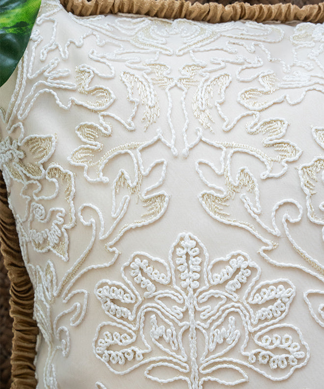 Mongolian Threadwork Cushion