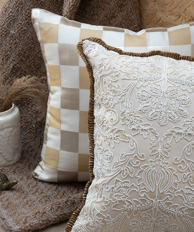 Mongolian Threadwork Cushion