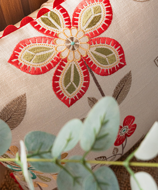 Phool Cushion With Lace