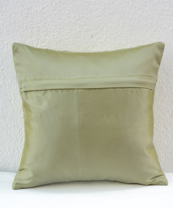 Quilted Circles Silk Cushion