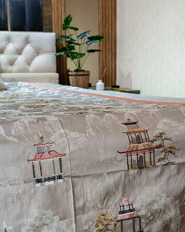 Mountain Bloom Bedcover with 2 Cushion Covers