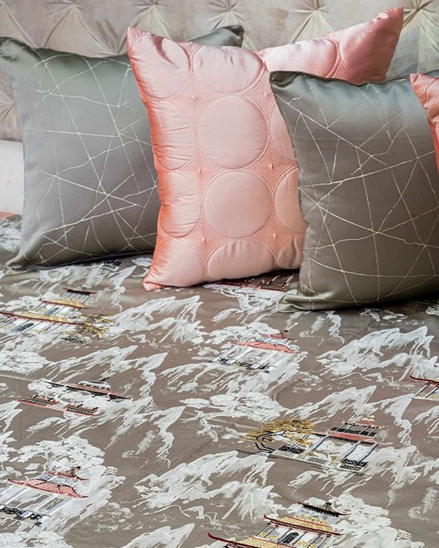 Mountain Bloom Bedcover with 2 Cushion Covers