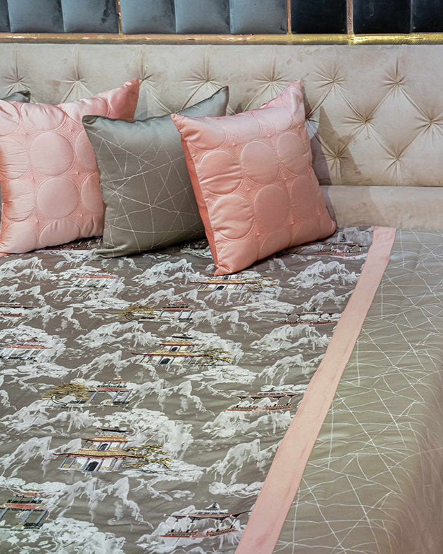 Mountain Bloom Bedcover with 2 Cushion Covers