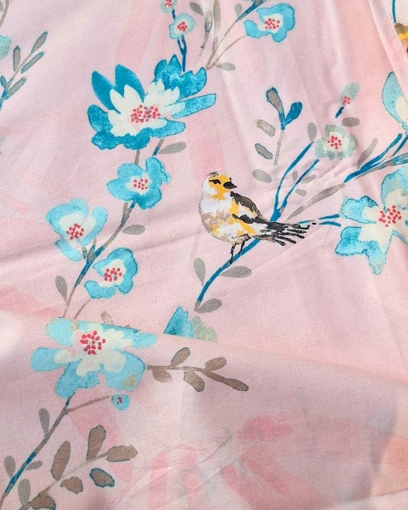 Sparrow Bedsheet with 2 Pillow Covers