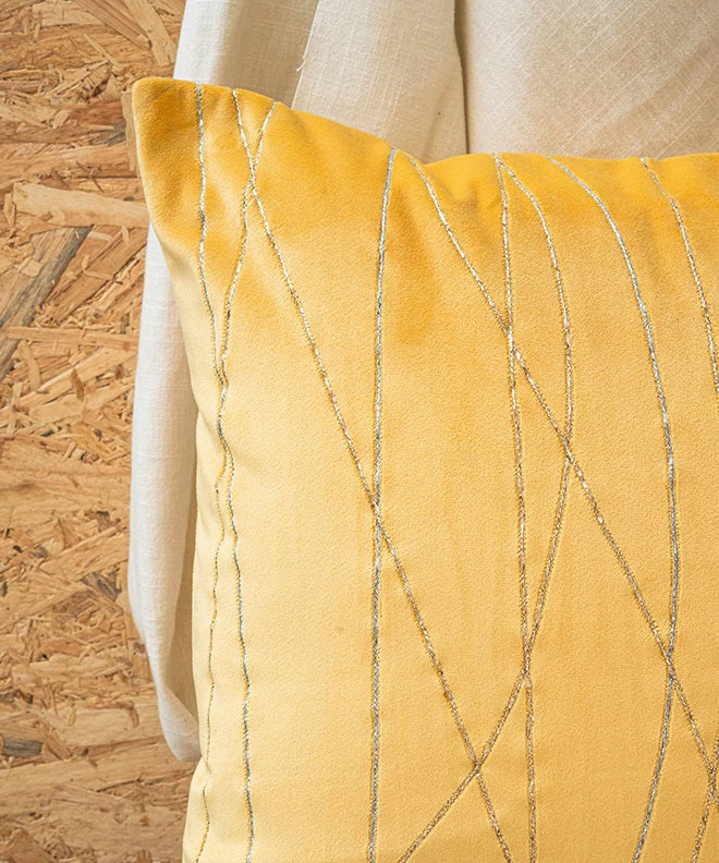 Subtle Glam Line Art Cushion