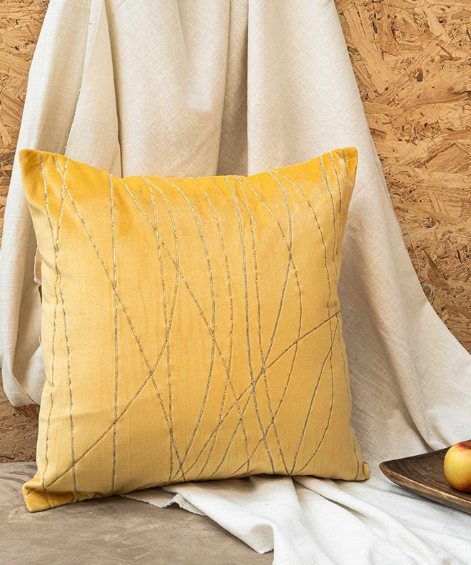 Subtle Glam Line Art Cushion