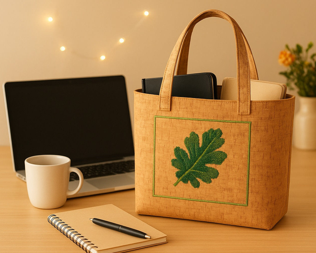 LeafLoom Cork Tote