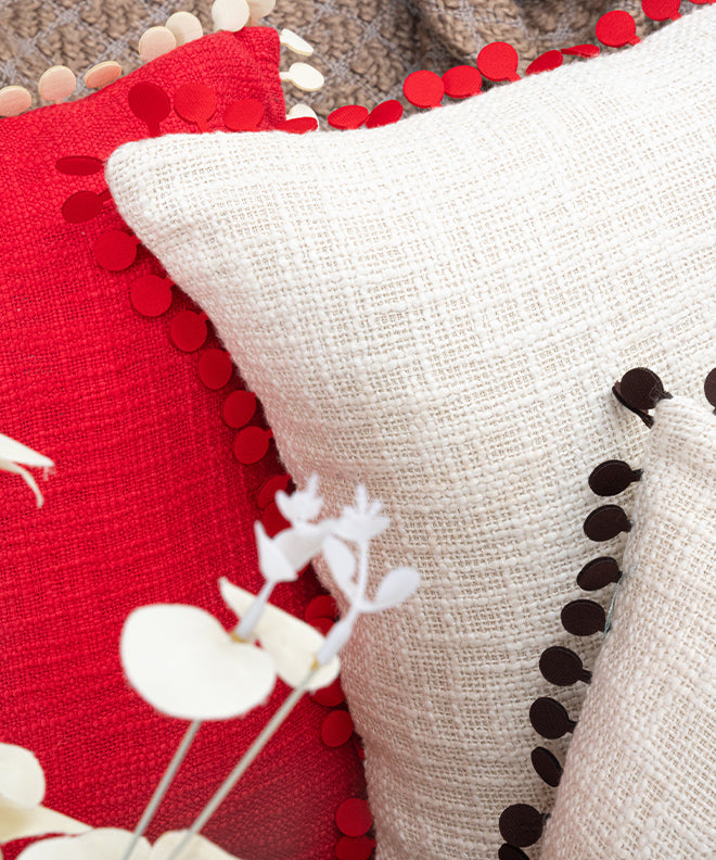 Cushion With Balloon Lace