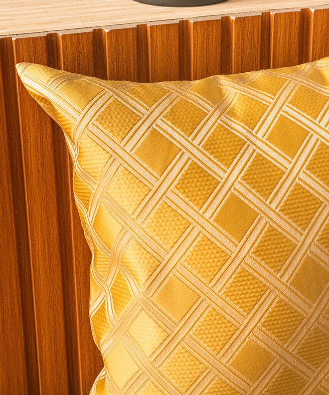 Yellow Square Cushion