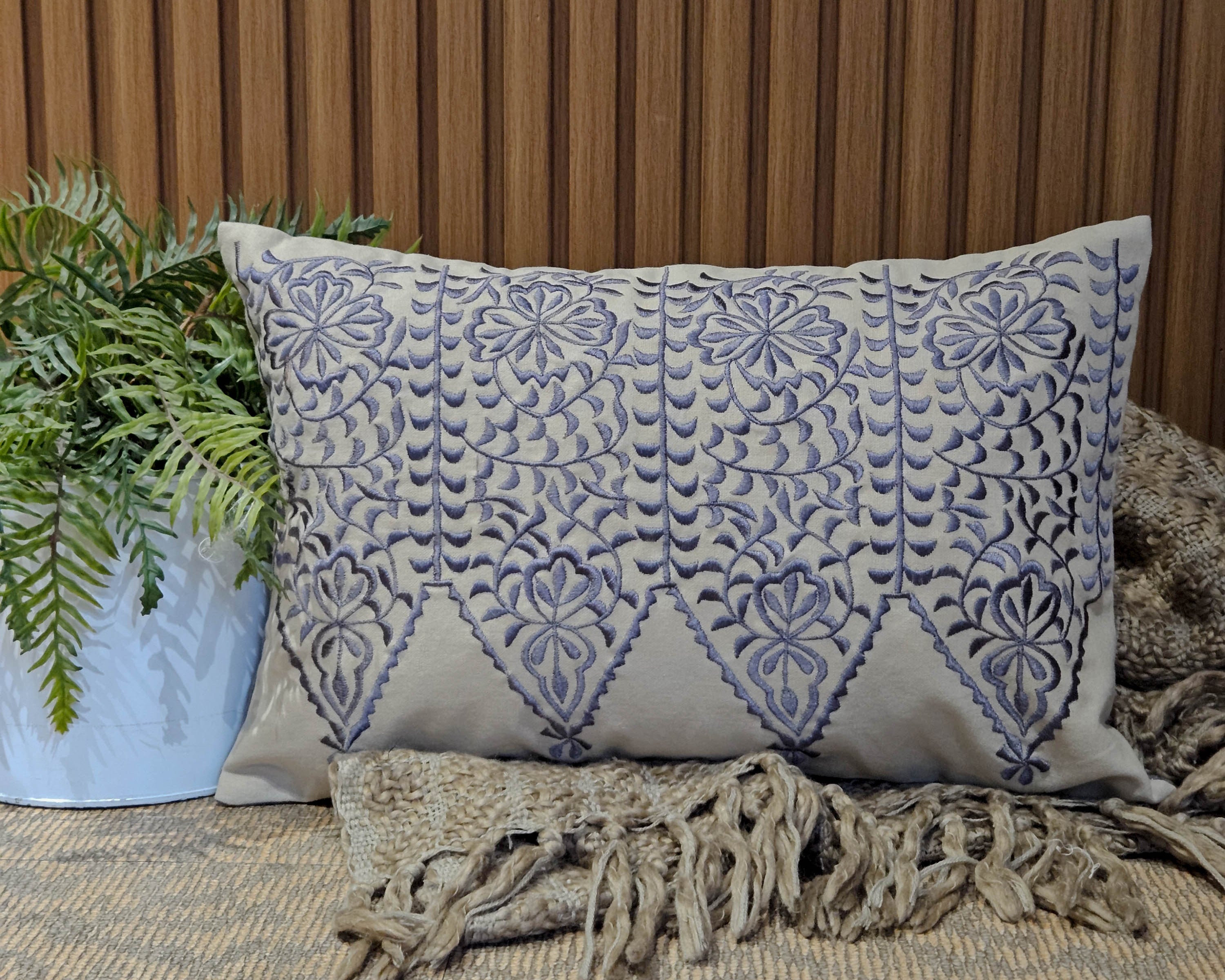 Harmony Embroidered Lumbar