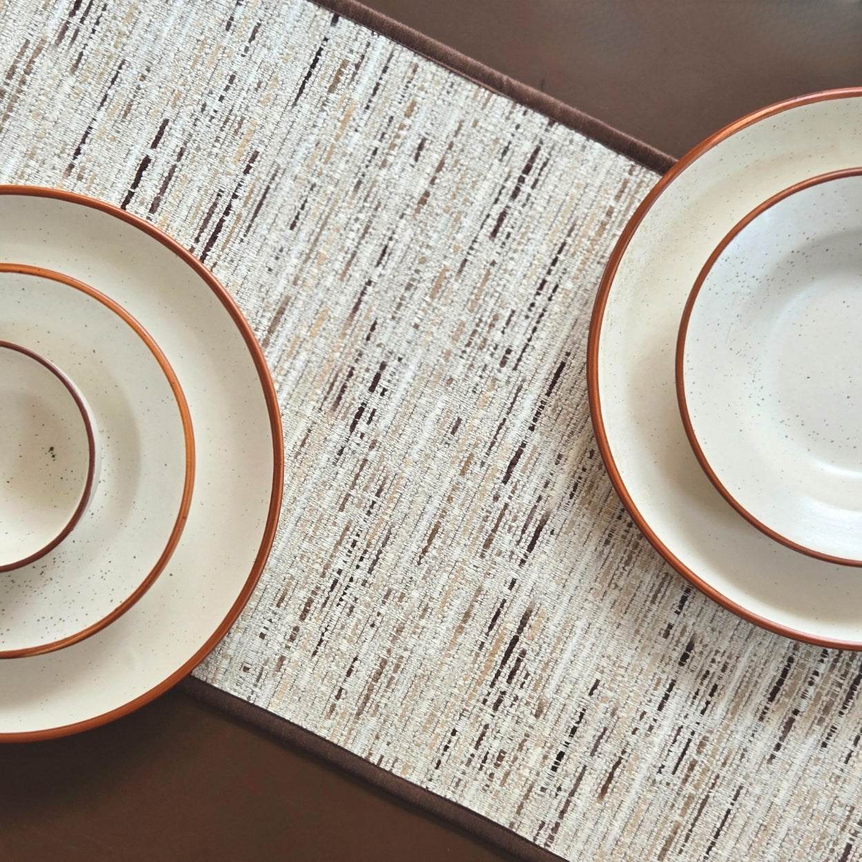Terra White Table Runner
