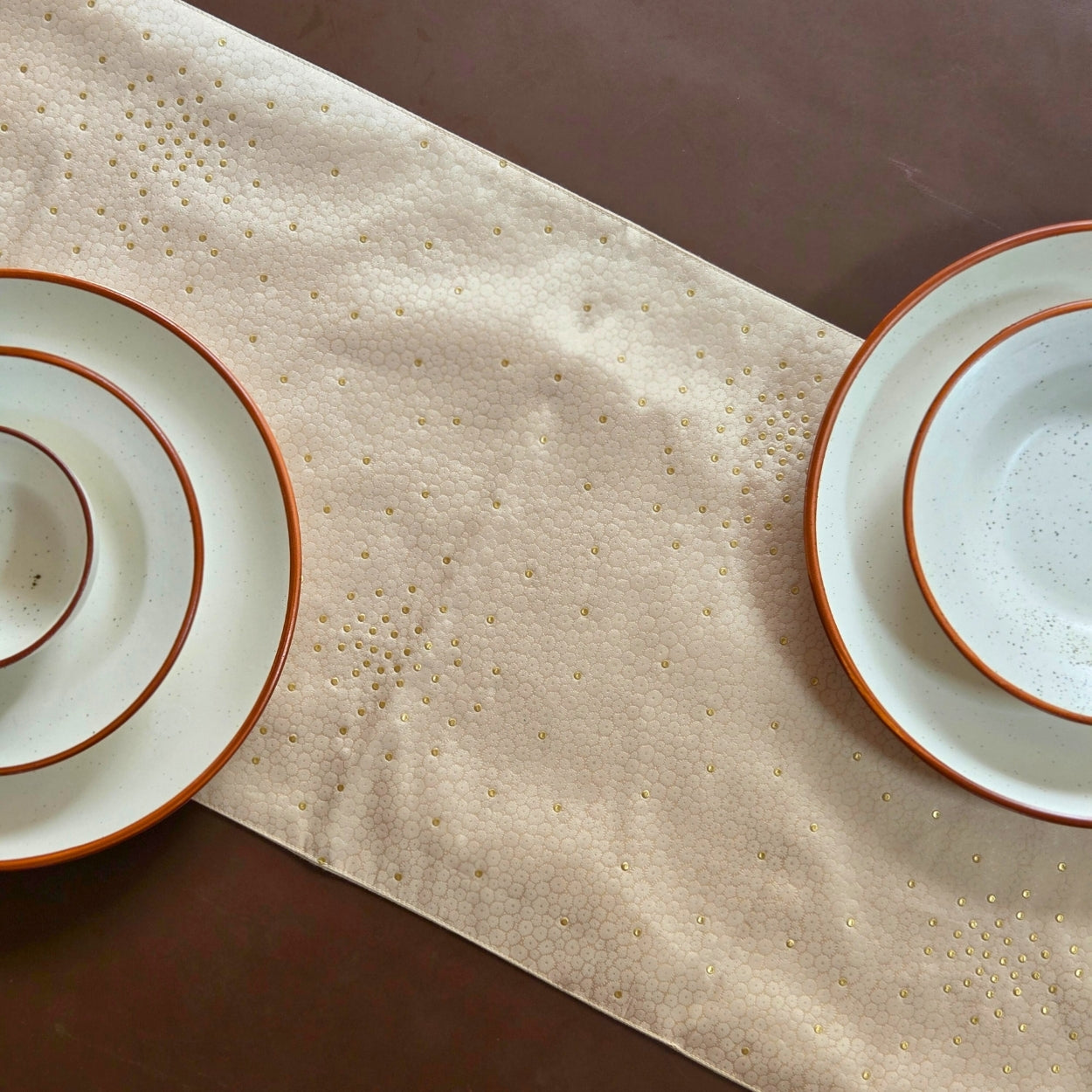 Laced Studded Table Runner