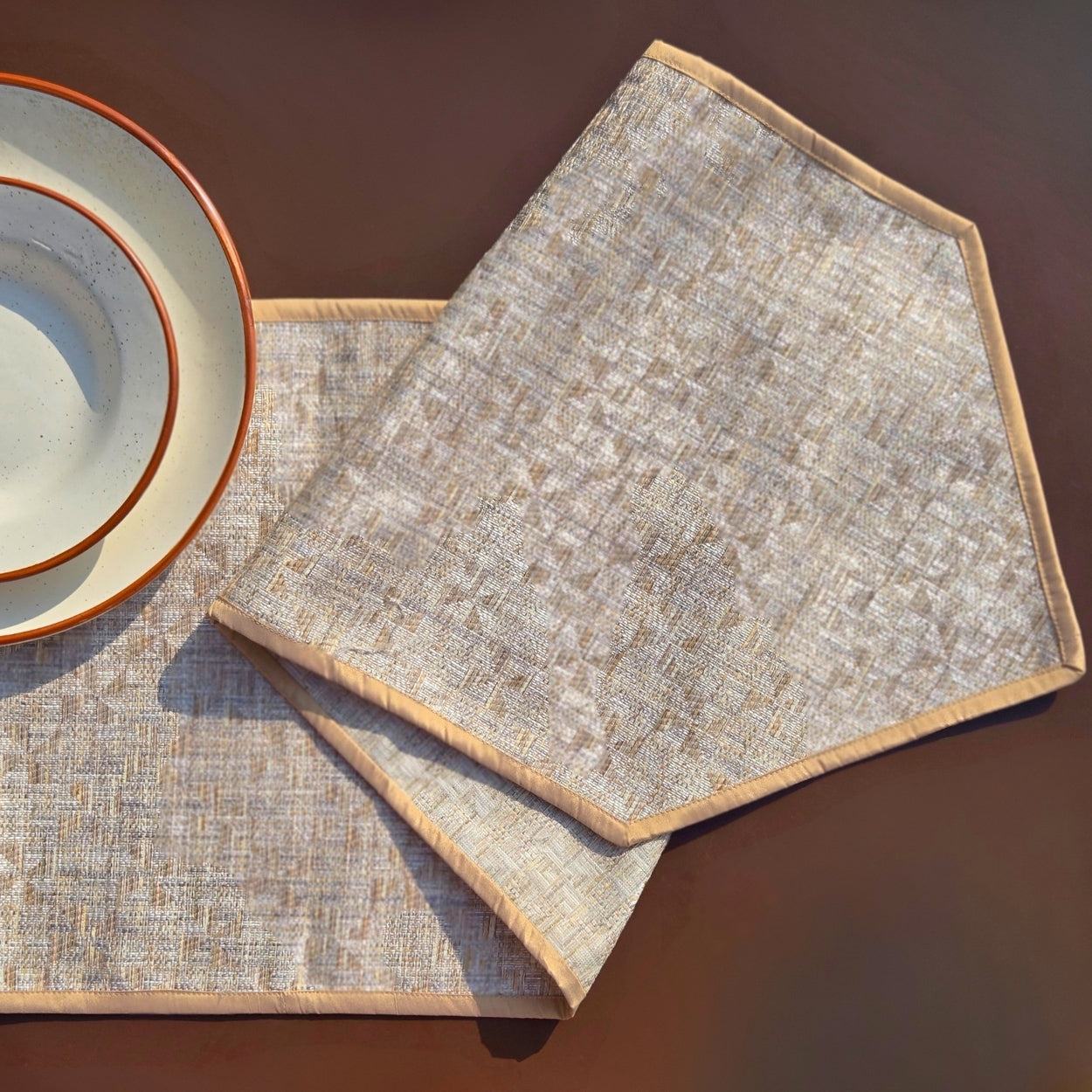 Bark Beige Table Runner