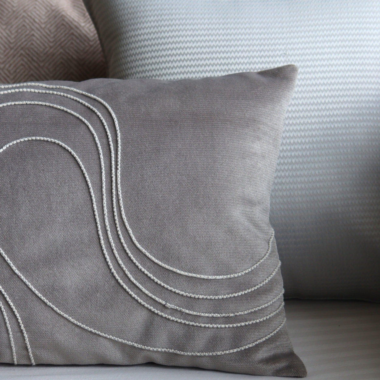 Corded Wave Lumbar Cushion