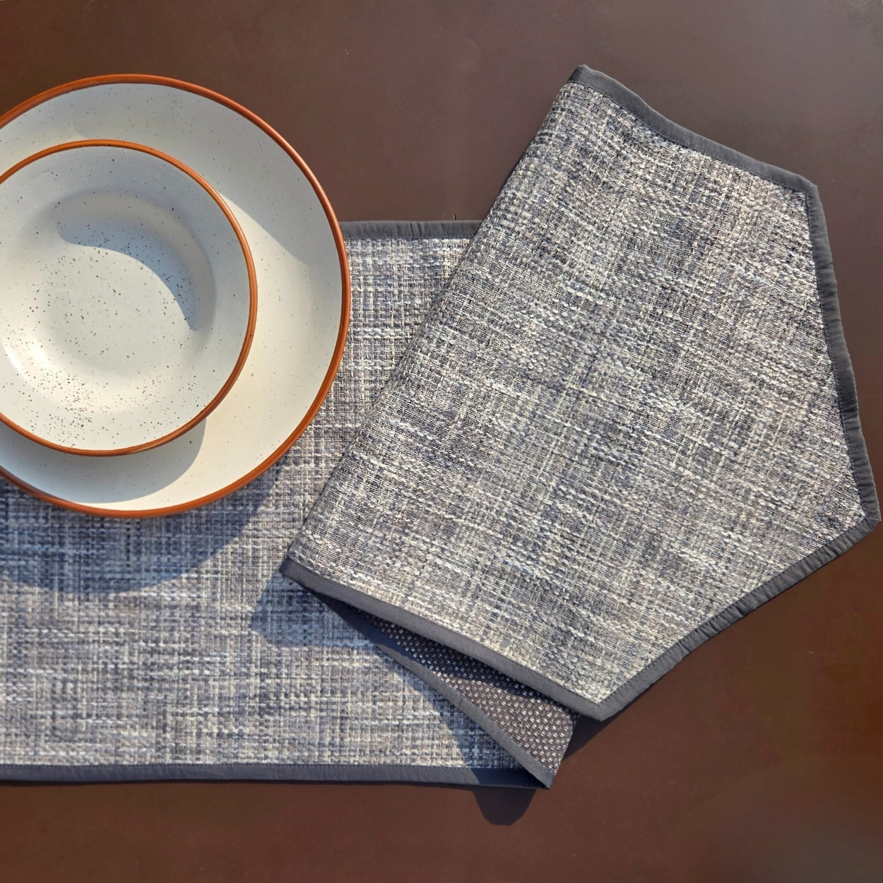 Bark Grey Table Runner