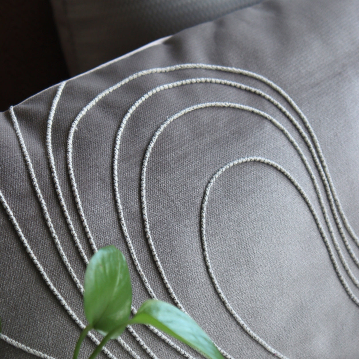 Corded Wave Lumbar Cushion