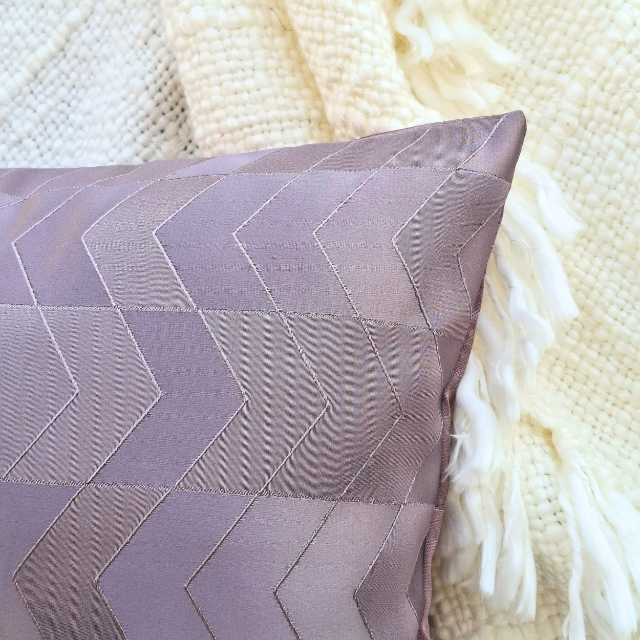 Lavender Arrow Lumbar Cushion