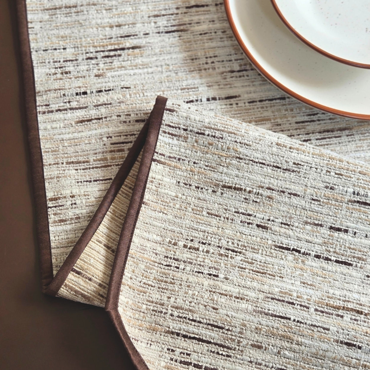 Terra White Table Runner